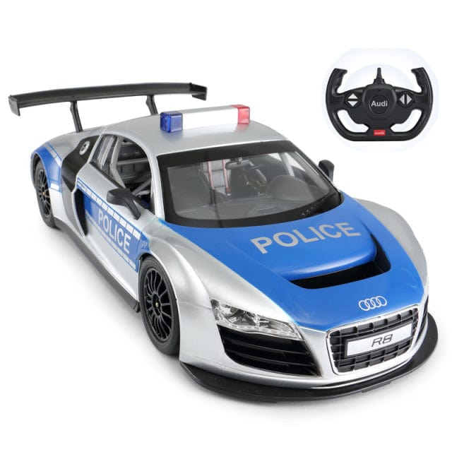 Jouet voiture de police télécommandée Audi R8