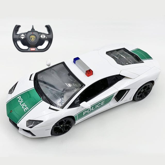 Jouet voiture de police télécommandée Lamborghini